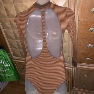 Open Back Sexy button long sleeve shirt